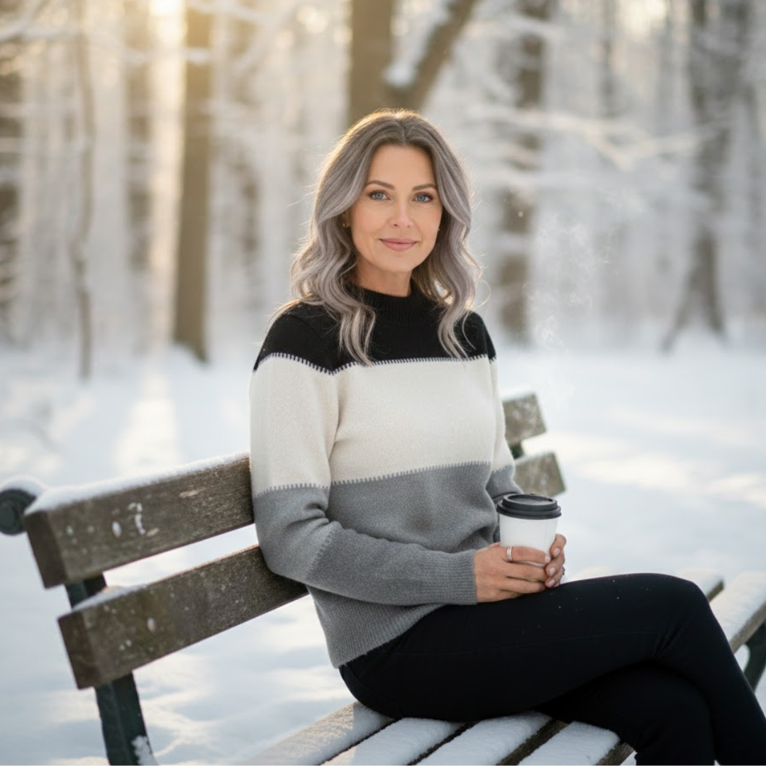 Elina | Klassisk Stribet Trøje