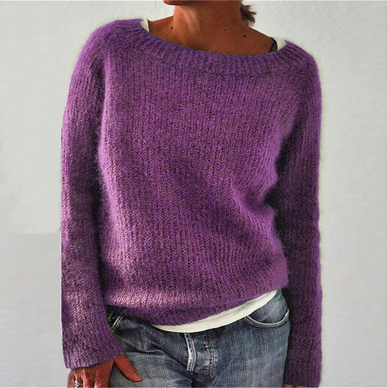 Fiona | Blød Sweater med Naturlig Charme