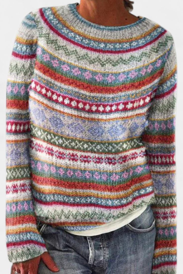 Jolessa | Sweater med Norsk Mønster