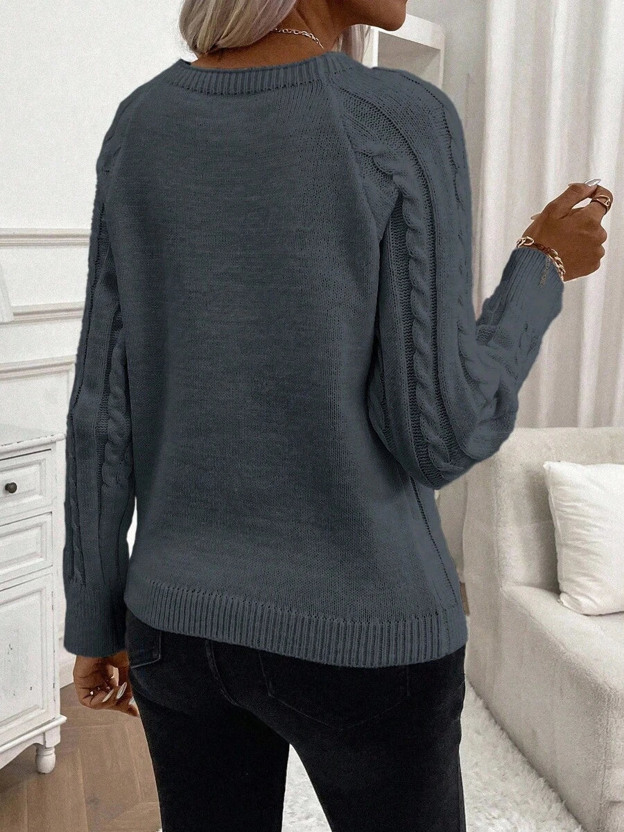 Clara | Sweater med Knapper til Damer