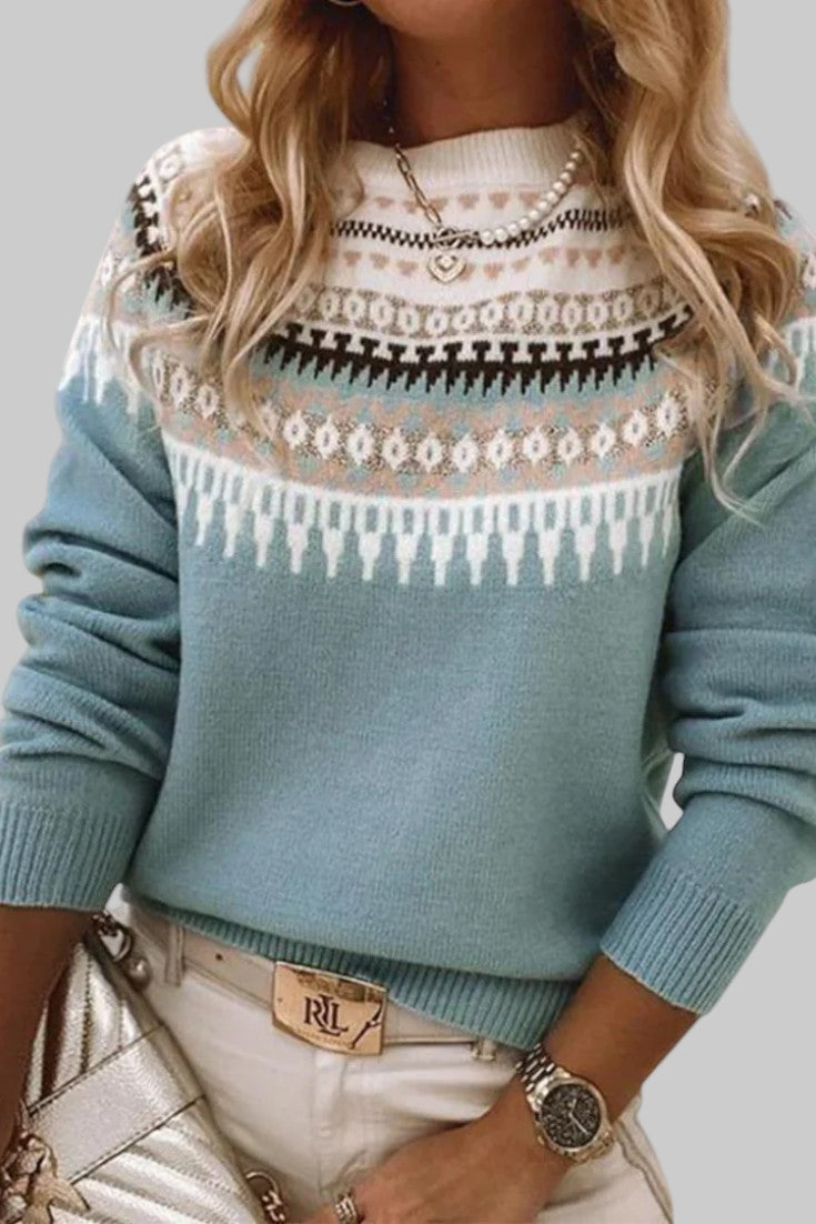 Gemma | Tekstur Rund Hals Sweater