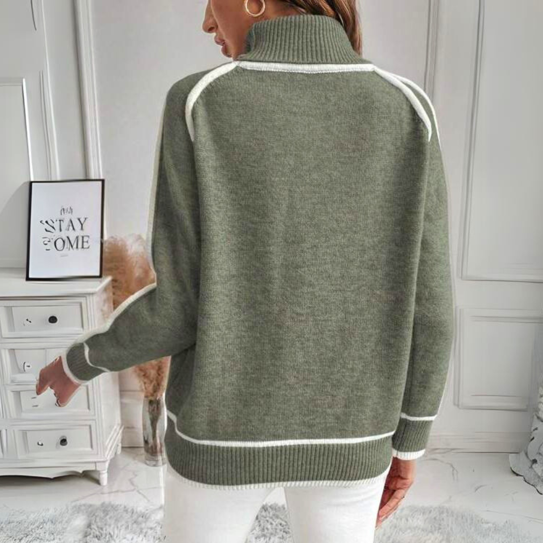 Kaylee | Elegant trøje med høj krave