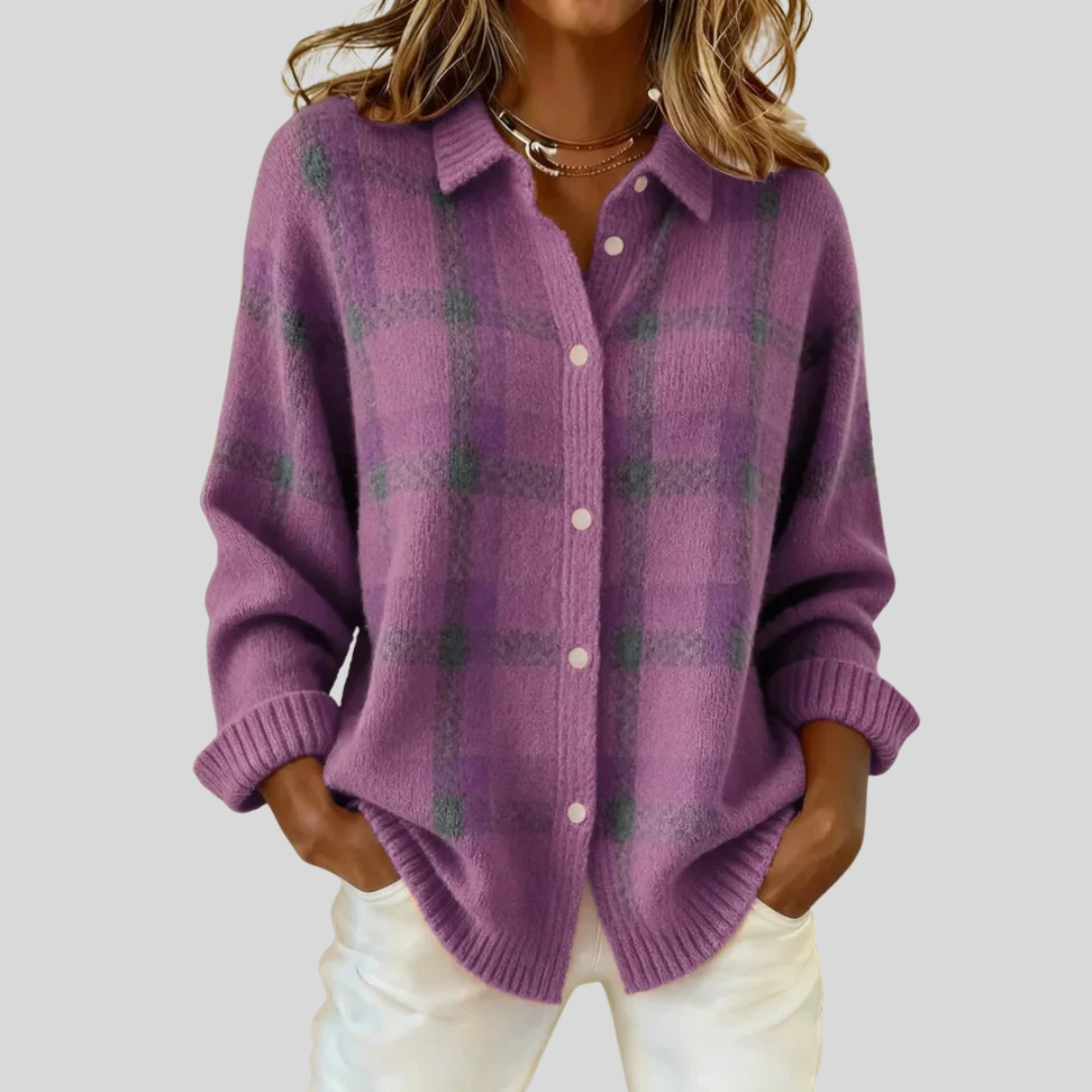 Alara™ | Retro Check Sweater