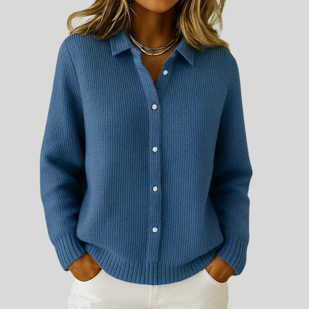 Genevia™ | Hyggelig Langærmet Cardigan
