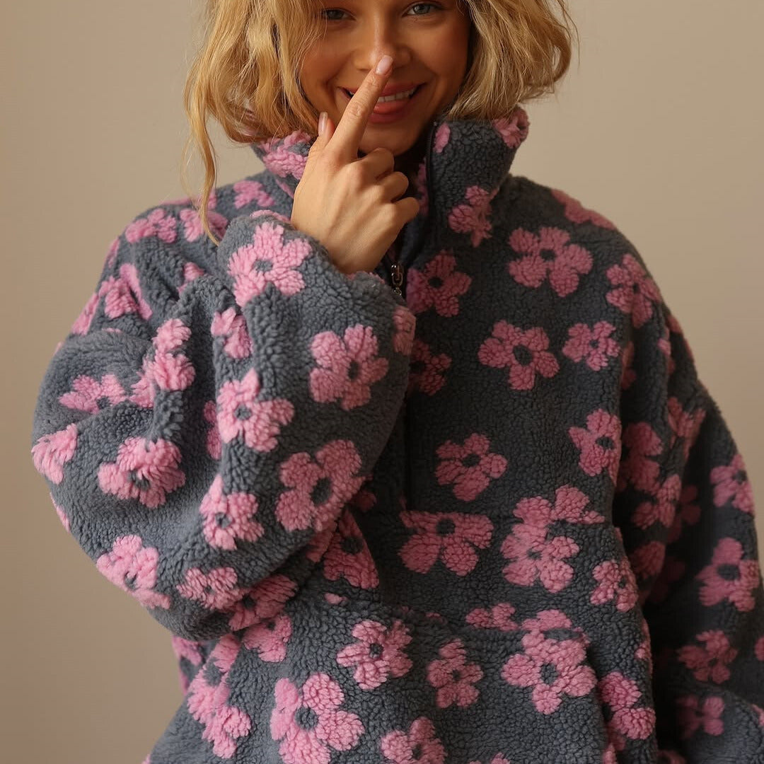 Daisy | Sherpa Boho Blomster Sweater