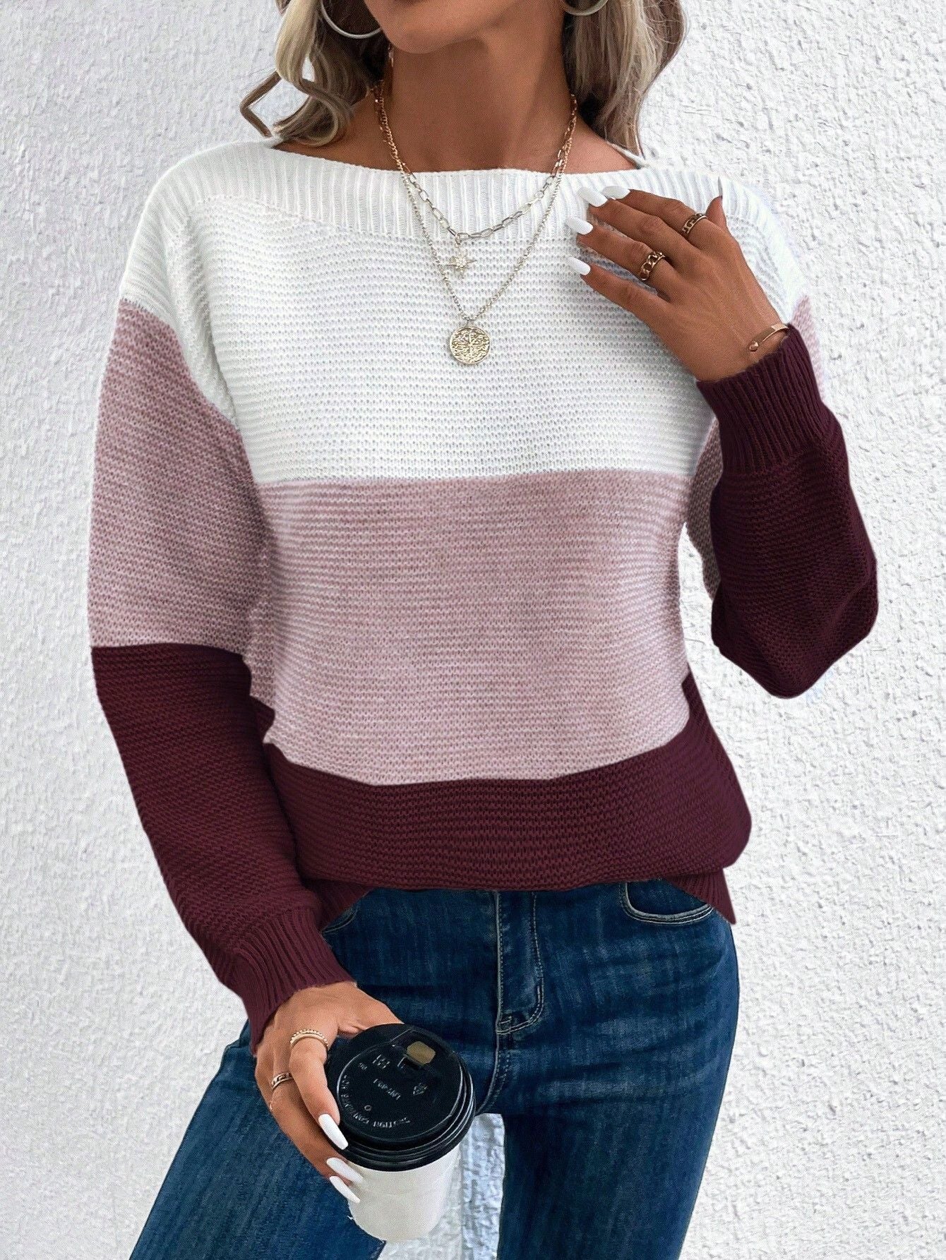 Serena | Blød Gradient Sweater med Komfortabel Snit