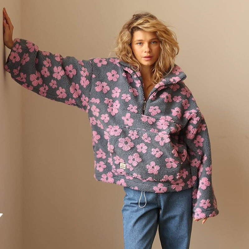 Daisy | Sherpa Boho Blomster Sweater