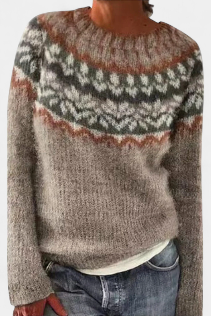 Jolessa | Sweater med Norsk Mønster