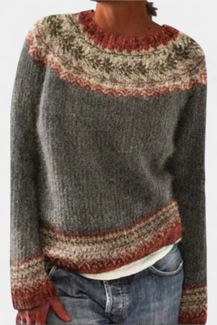 Jolessa | Sweater med Norsk Mønster