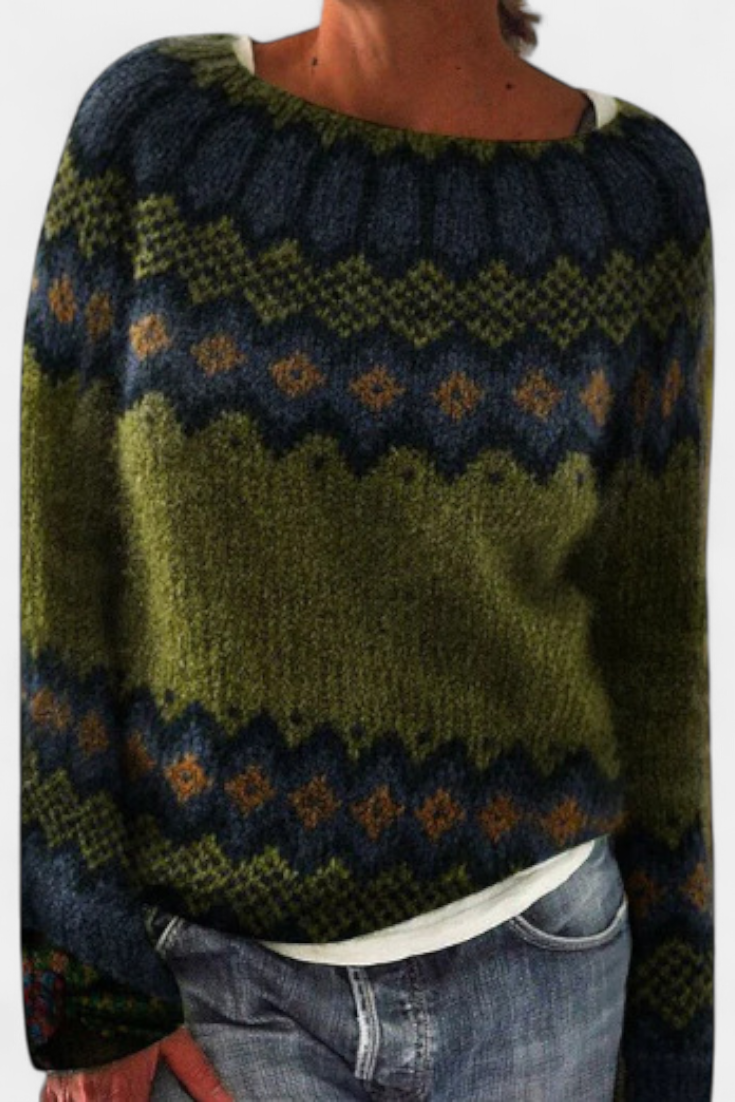 Jolessa | Sweater med Norsk Mønster